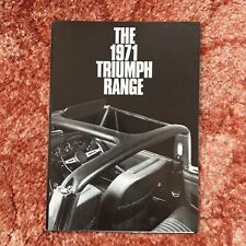 The 1971 Triumph Range Dealer Sales Brochure.  Stag, Toledo, Triumph 2000, Etc