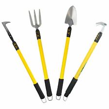 Garden Tool Kit Spade Shovel Fork Rake Weeder Telescopic Extendable Handles