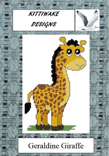 Geraldine giraffe cross - cross, stitch