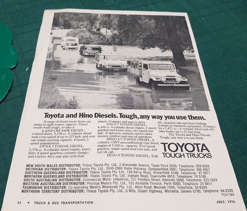 1976 toyota trucks australian - 1976,