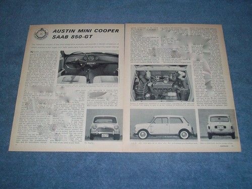 1963 austin mini cooper saab - austin,