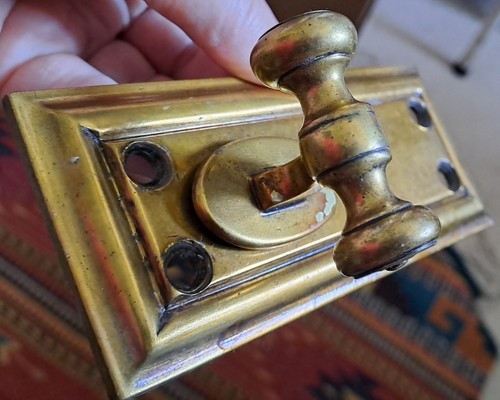 Antique brass bell - antique, pull