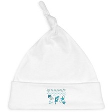 'Keep The Sea Plastic Free' Baby Beanie Hat (BH00037828)