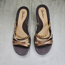 Skechers Cali Rumblers Wild Child Strappy Wedge Sandals Womens UK Size 6