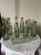 9 x Vintage Antique Green