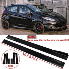 For Ford Fiesta ST MK3 MK4 MK5 6 Mk7 78.7'' Glossy Car Side Skirt Extension Lip