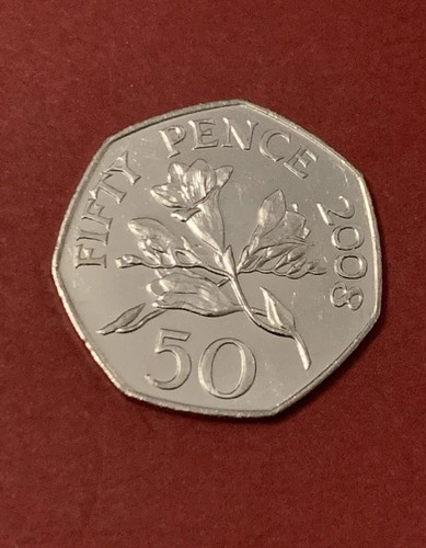 2008 bailiwick guernsey 50p - 2008, of