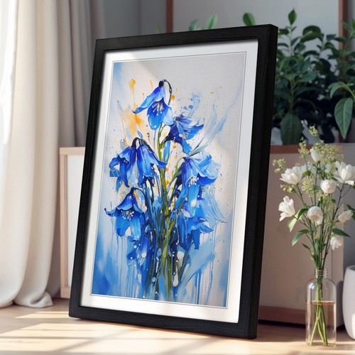 Bluebell flower action - bluebell,