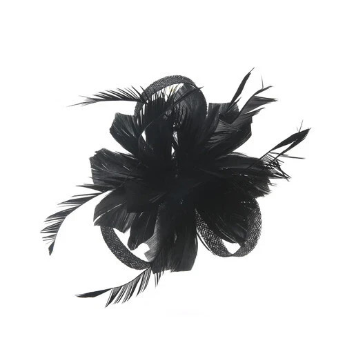 Flower hair clip feathers - hair,
