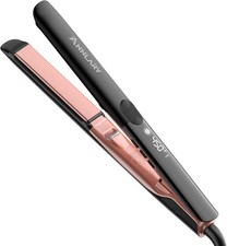 ANNLARY Hair Straighter Flat Iron and Curler 2 in 1 Dual Voltage Straighteners