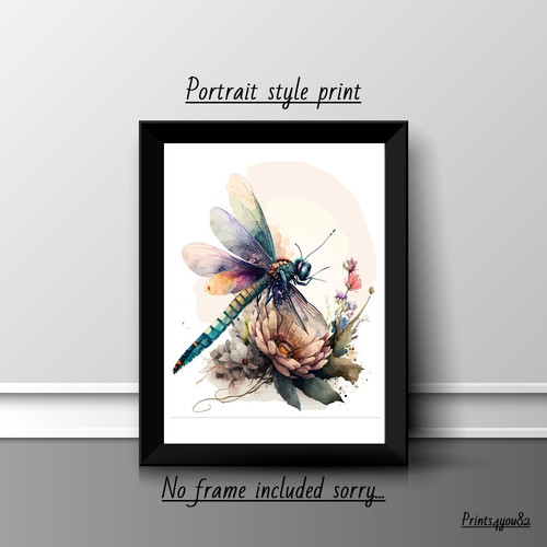 Dragonfly insect print - dragonfly,