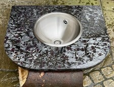 Granite worktop with basin