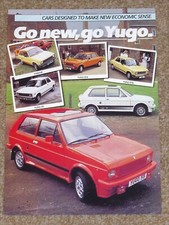 1984-85 YUGO RANGE Sales Leaflet Brochure - 311 511 513 411 413 45 55 GL Kit