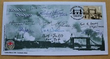 WW2 THE LONDON BLITZ DOCKLANDS  2002 COVER SIGNED BY 10 BATTLE OF BRITAIN PILOTS