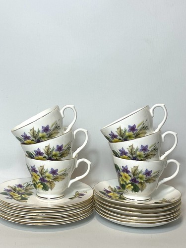 Whimsical vintage tea set - set,