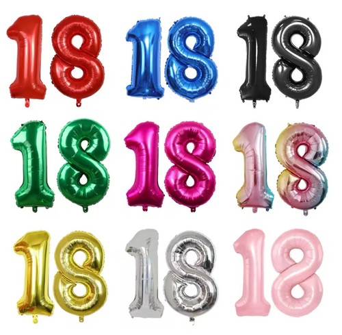 Giant 9 number foil - number,