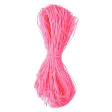 100pcs Plastic Landyard String, 1m Gimp Boondoggle Cord for Crafts, Pink