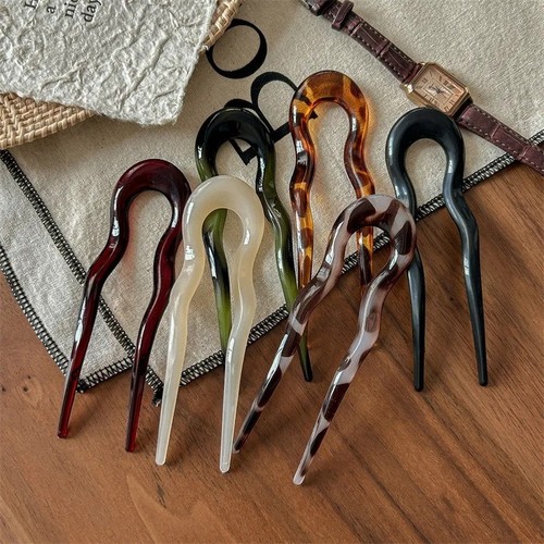 Acetate hair fork - u,