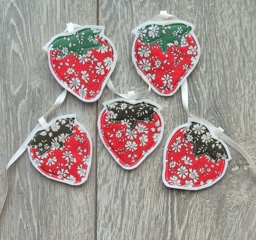 Beautiful strawberry bunting