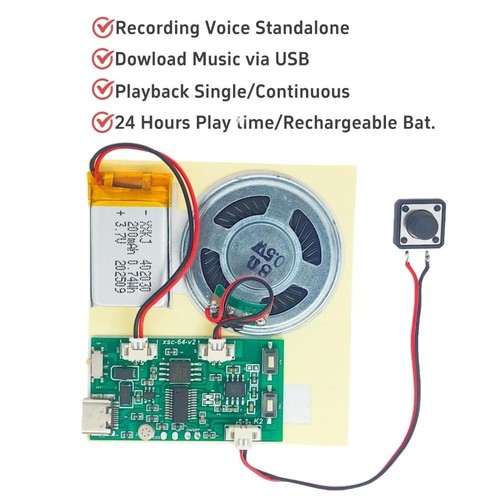Rechargeable recordable sound - rechargeable,
