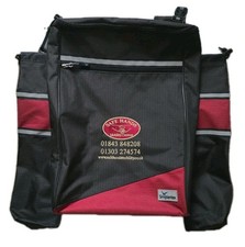 Simplantex Mobility Scooter Rear Seat Bag Walking Stick Pockets Zip Closure