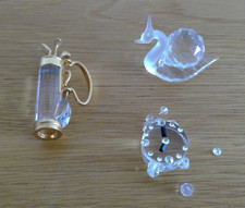 3 Crystal Ornaments - Set of