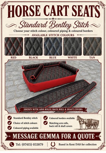 Bentley stitch cart seat - cart, seat,