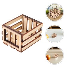 4 Pcs Small Wooden Crates