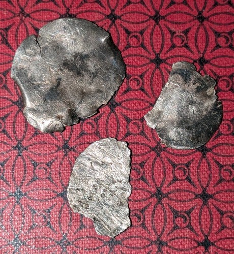 Hammered silver coins 3pcs - hammered,