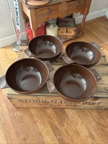 Vintage set brown melamine - set,