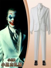 Joker: Folie à Deux The Joker Halloween Costume Outfit Cosplay Men's White Suit