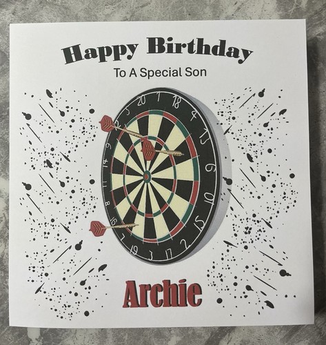 Personalised darts birthday - personalised,