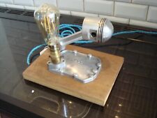 piston car parts upcycled lamp light retro man cave steam punk 1 off pat tested