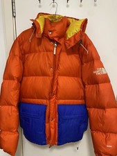 Colour Block Sierra branded shell puffer jacket Medium