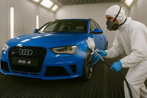 Exterior paint respray service
