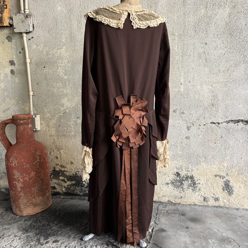 Antique 1920s brown wool - 1920s,