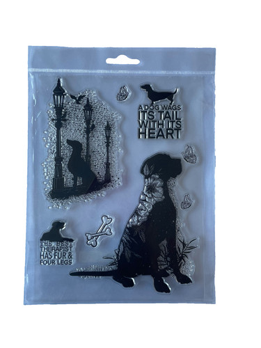 Dog themed clear stamp - themed, –