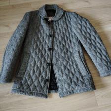 Harris Tweed Quilted Coat Size