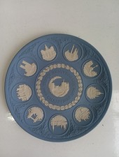 Vintage Blue Wedgwood Windsor Castle Decorative Plate (FO)