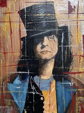 Marc Bolan T Rex  Original acrylic Pop Art painting On Canvas