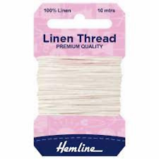 100% Linen Thread White 10mtrs