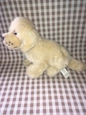 Toys R Us Cream Beige Labrador Golden Retriever Soft Toy 10x8.5”