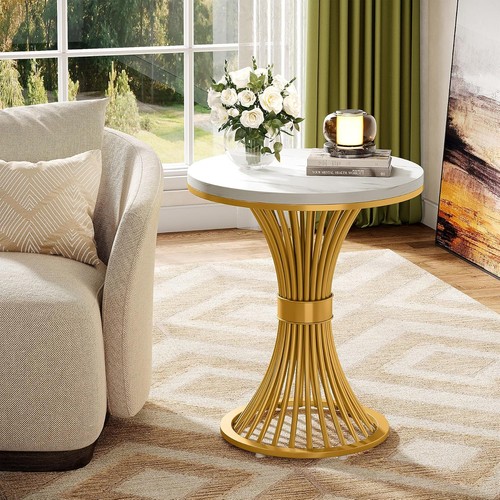 Round end table modern faux - end,