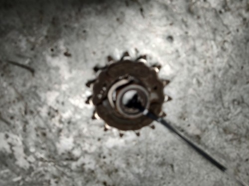 Front drive sprocket nut