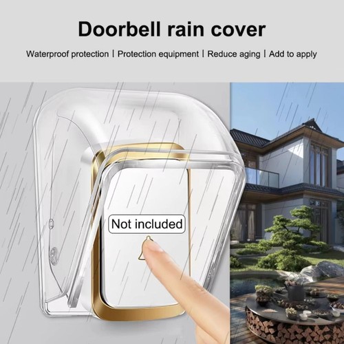 1pc clear ring - doorbell, cover