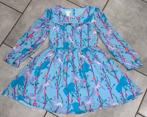 Monsoon girls floral unicorn - monsoon, floral/unicorn
