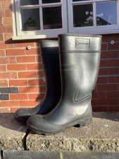 Men’s Black Dunlop Contractor Heavy Duty Wellies - UK Size 8 (42)