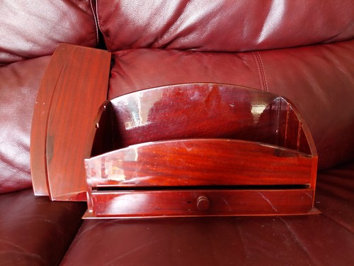 Elegant vintage red wood