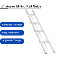 7ft Open Plate Rack Silver Chain Saw Milling Rail 7ft Milling Rail Kit Pro