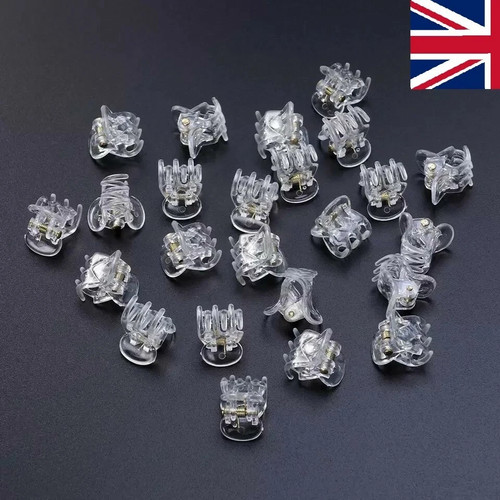 Mini hair claw clips clear - hair,